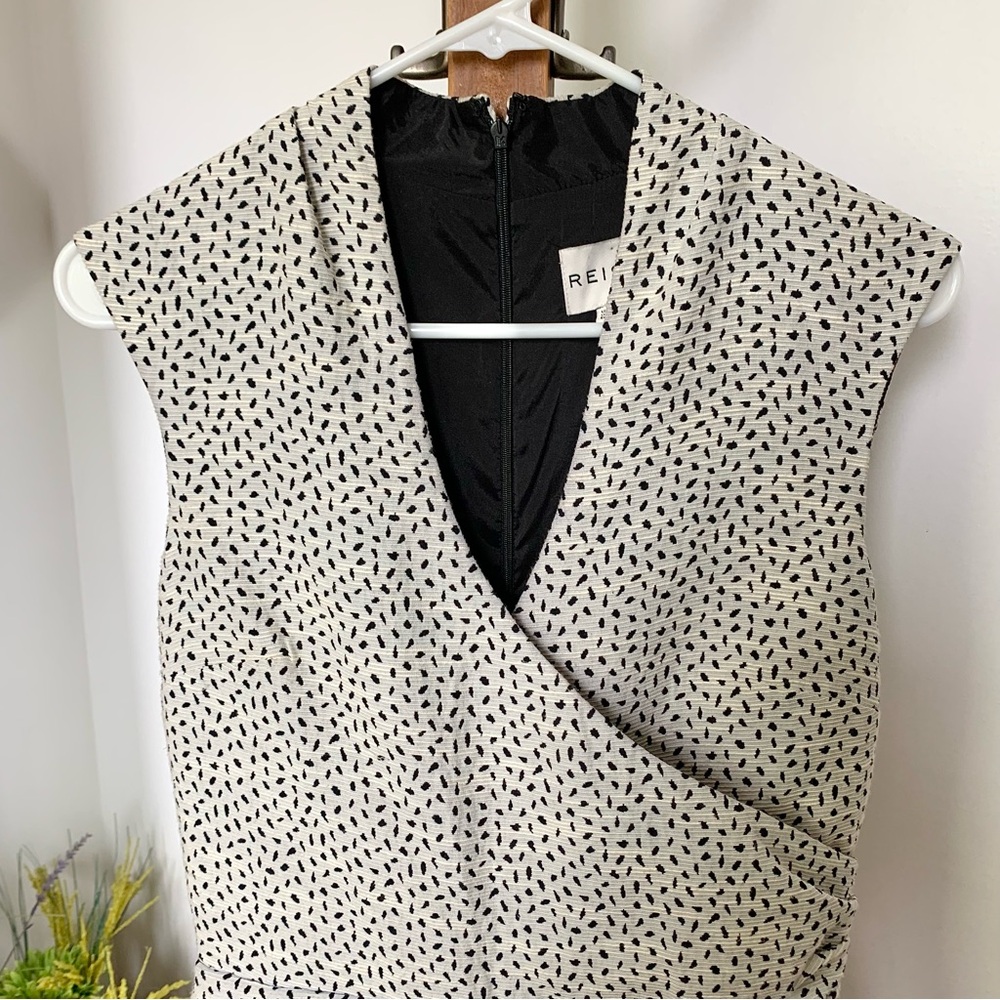 Reiss Jeannette Speckled Jacquard Romper Playsuit sz 4 SM - Picture 12 of 16